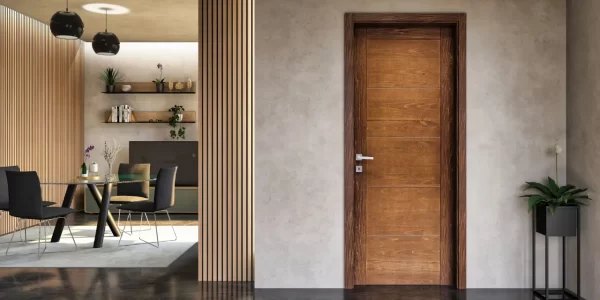 Porta interna in legno moderna