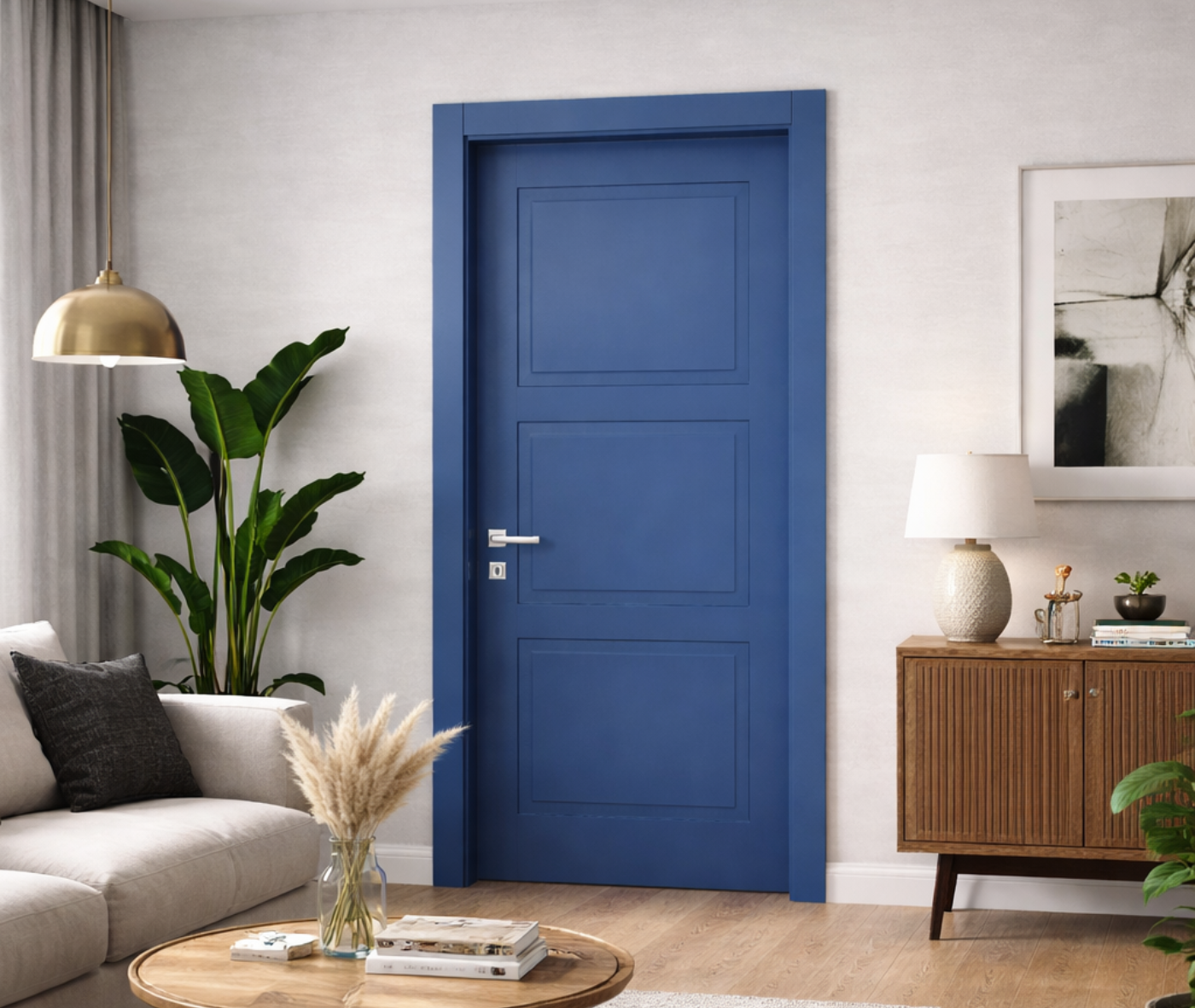 Porta Laccata colore Blu