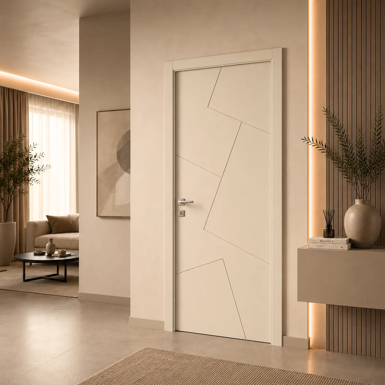 Porta Laccata colore Avorio soft
